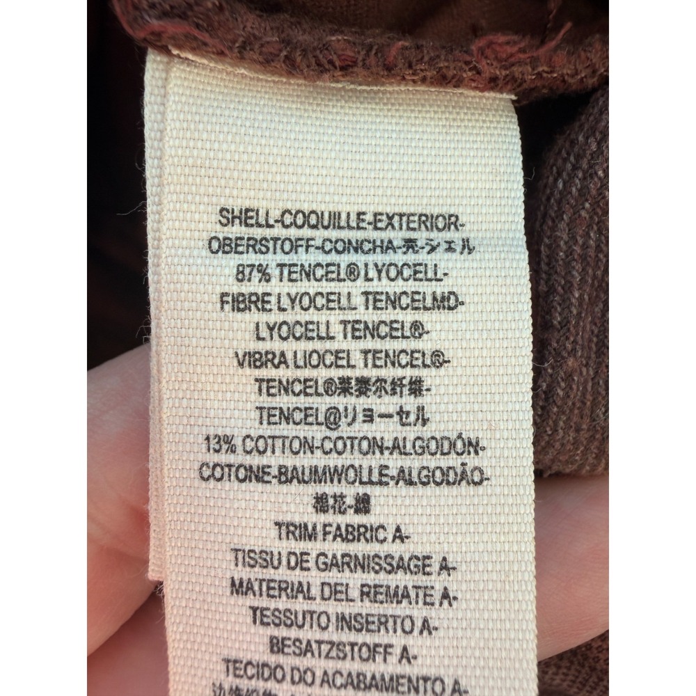 Free People Wide-Leg Dwell On Dreams Pleated High Waisted Trouser Size 4 in Rust - Picture 9 of 10